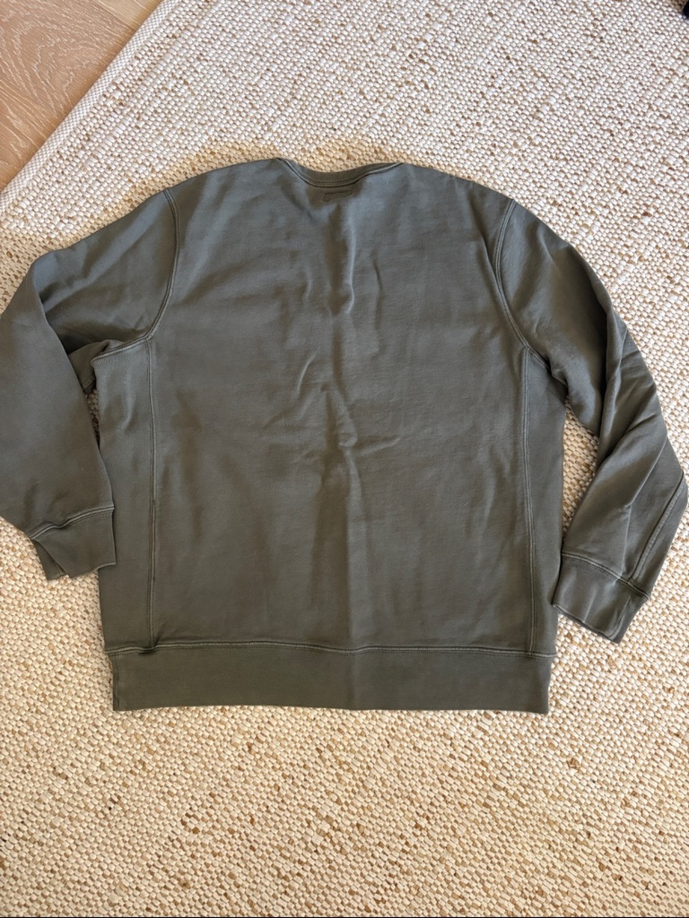J. Crew Olive Green Crewneck Sweatshirt - Picture 5 of 5